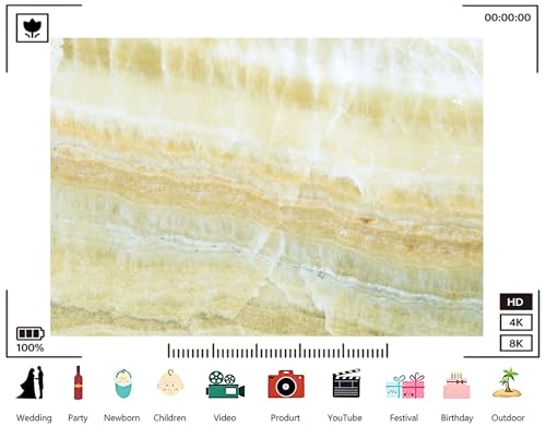 Trykid 8x6ft Yellow White Onyx Marble Backdrop Textured Natural Stone Surface Photography Background Elegant Interior Themed Party Decoration Tapestry Photo Booth Prop Fabric - size: 8x6ft