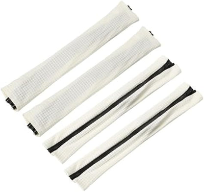 uxcell 4pcs Office Chair Arm Covers, Office Chair Armrest Covers Stretchable Computer Chair Arm Covers Protectors for Office Gaming Chair, White