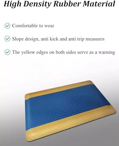 Anti Fatigue Mat Anti Static Rubber Work Mat Anti Slip Comfort Standing Mat Industrial Kitchen Floor Mat 20mm Thick(C,120x60 cm)