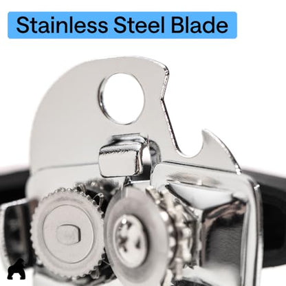 Upgraded Model Stainless Steel Manual Can Opener, Black