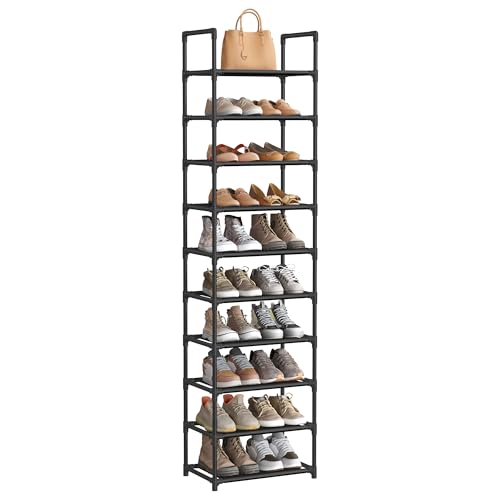 Shoe Rack, 10-Tier Shoe Shelf, Shoe Storage Organizer
