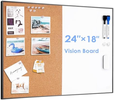 ARCOBIS Cork Board White Board Combo