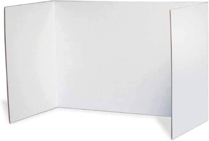 Pacon Privacy Boards, White, 48" x 16", 4 Boards (3782)