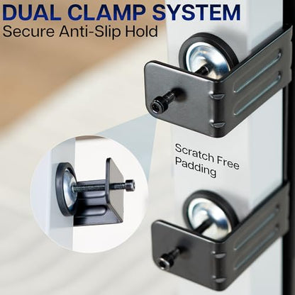 Black Clamp-on Desk Leg PC Mount, MOUNT-PC01C