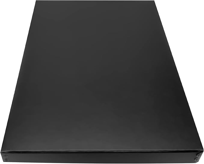 Lineco Museum Archival Storage Box, 13.75x19.75x1.5 in. Drop Front Design. Acid-Free with Metal Edge. Organize Photos, Pictures, Prints, Documents, Crafts, DIY. Black, 1 Pack