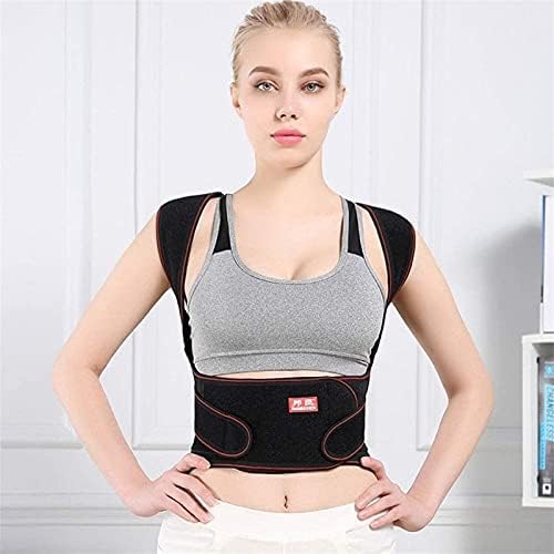 Full Back Posture Corrector for Men & Women, Adjustable Shoulder Lumbar Support Belt Thoracic Kyphosis and Hunchback (Size : Medium)