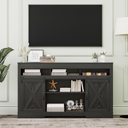 Farmhouse TV Stand for 65+ Inch TV