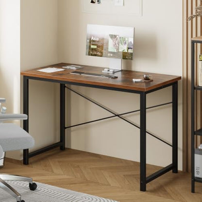 47-Inch Computer Desk for Bedroom, Brown