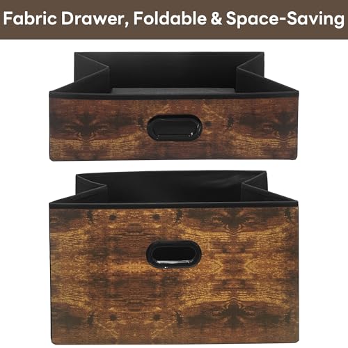 King Size Bed Frame with 12 Fabric Drawers and Headboard