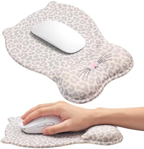 Ergonomic Mouse Pad with Wrist Rest,Cute Memory Foam Mousepad Wrist Cushion
