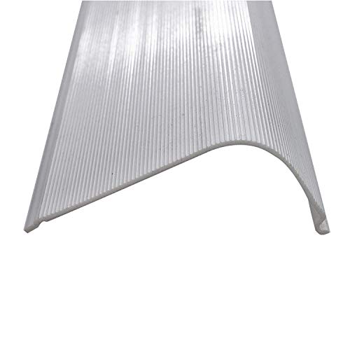 Beam Lighting Under Cabinet Light Cover Replacement | White Ribbed Acrylic Diffuser (Curved, 24") - size: 24 Inch, style: Curved