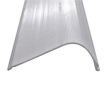 Beam Lighting Under Cabinet Light Cover Replacement | White Ribbed Acrylic Diffuser (Curved, 24") - size: 24 Inch, style: Curved