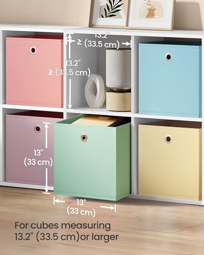 Storage Cubes, Set of 6 Odorless Foldable Storage Boxes