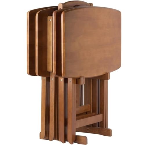 Pemberley Row Solid Wood Teak Snack Table Set Rectangular Oversized - Unassembled