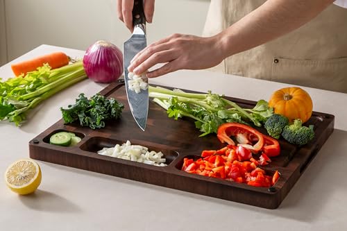 Walnut Cutting Boards for Kitchen Solid Wood End Grain 17"×13"×1"