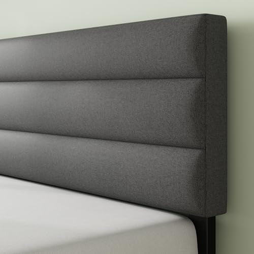 Piper Upholstered Platform Bed with Paneled Headboard, Full