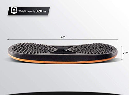 Standing Desk Mat Balance Board, Obsidian Black