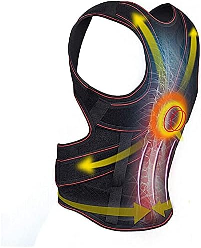 Full Back Posture Corrector for Men & Women, Adjustable Shoulder Lumbar Support Belt Thoracic Kyphosis and Hunchback (Size : Medium)