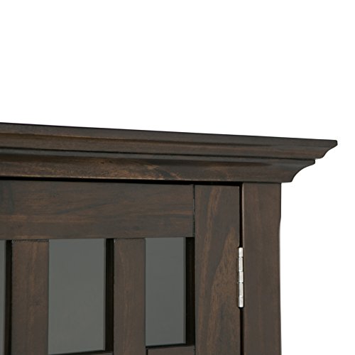 Bedford 32" Wide Solid Wood Cabinet in Brunette Brown