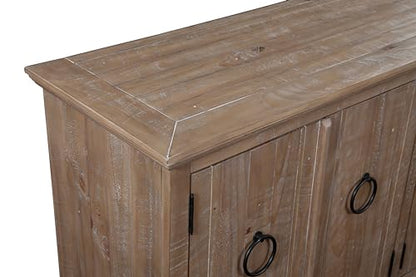 Martin Svensson Home Garden District 65" Solid Wood TV Stand, Driftwood