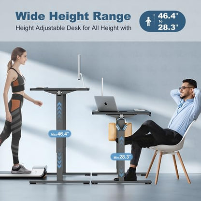 40 Inch Electric Standing Desk, Memory Adjustable Home Office Desk