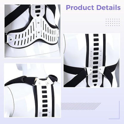 Posture Corrector Back Support Brace with Spine Support, Adult, Adjustable, Breathable, Slouching & Kyphosis, Hunched Back