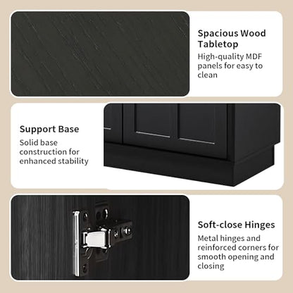 66.5" Sideboard Buffet Cabinet with Storage, Modern Credenza