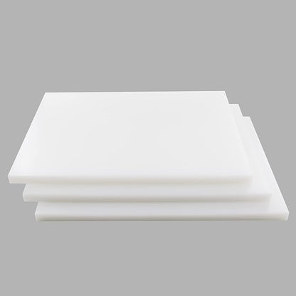 CMI Commercial Grade Cutting Board for Kitchens,Cutting Board Set,Thick White Plastic Chopping Board,20 x 15 x 1 Inch, White-Color 3 of Pack Set,Professional for Restaurants,NSF Certified