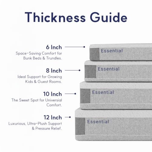 8 Inch King Size Memory Foam Mattress, Cooling Bamboo Cover Bed