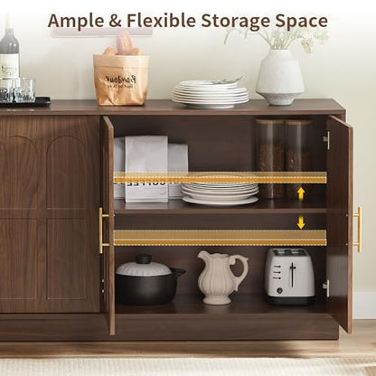 66.5" Sideboard Buffet Cabinet with Storage, Modern Credenza