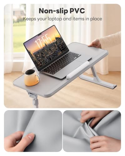 Non-Slip Leather Lap Desk Laptop Bed Tray Table, Laptop Stand for Bed