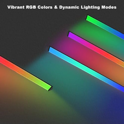 RGB Monitor Light Bar, 12in Black LED Light Bar with App & Remote