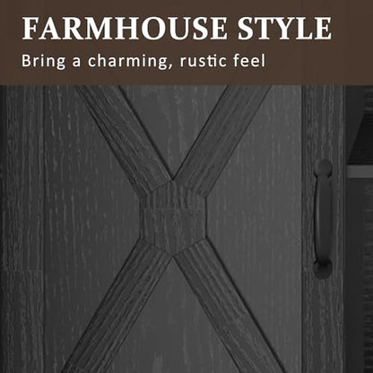 Farmhouse TV Stand for 65+ Inch TV
