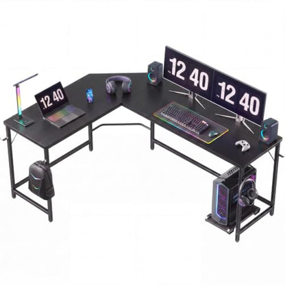 66" L Shaped Computer Desk Reversible Corner Desk for Home Office