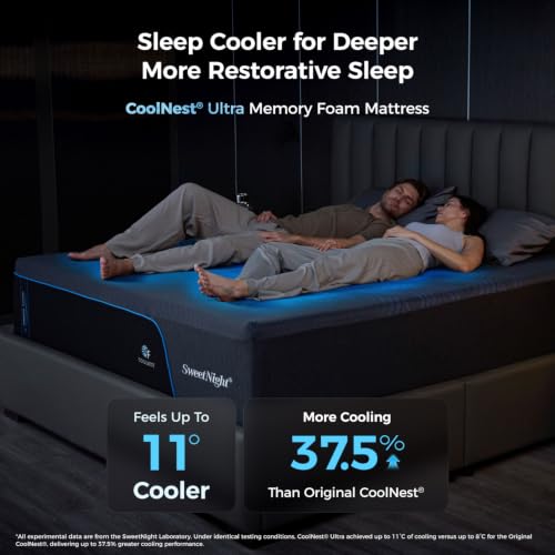 CoolNest Ultra 16 Inch King Size Memory Foam Mattress,Fresh Wake