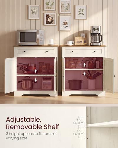 Buffet Cabinet, Sideboard, 2 Doors, 28.4 x 15.8 x 31.5 Inches