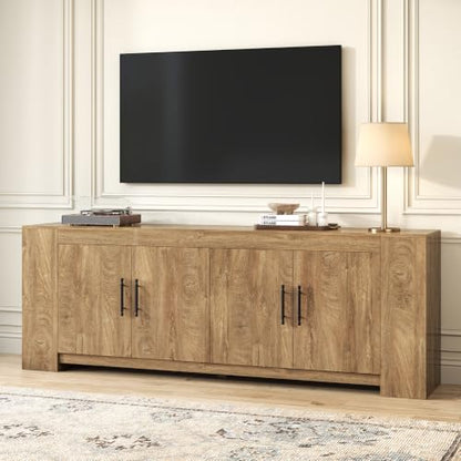 Tall TV Stand with Storage, Long Entertainment Center for 85 Inch TVs