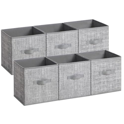 Storage Cubes, Set of 6, 11-Inch Foldable Closet Organizers