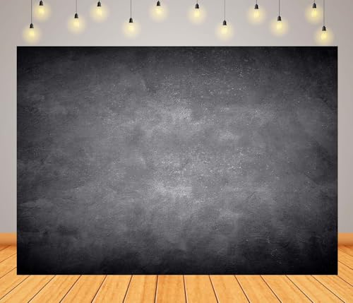BELECO 10x10ft Fabric Black Gray Wall Backdrop Abstract Concrete Texture Grunge Wall Background Birthday Party Decorations Banner Kids Adults Portrait Photoshoot Studio Props - size: 10x10FT