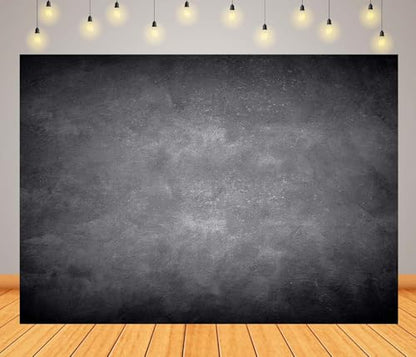 BELECO 10x10ft Fabric Black Gray Wall Backdrop Abstract Concrete Texture Grunge Wall Background Birthday Party Decorations Banner Kids Adults Portrait Photoshoot Studio Props - size: 10x10FT