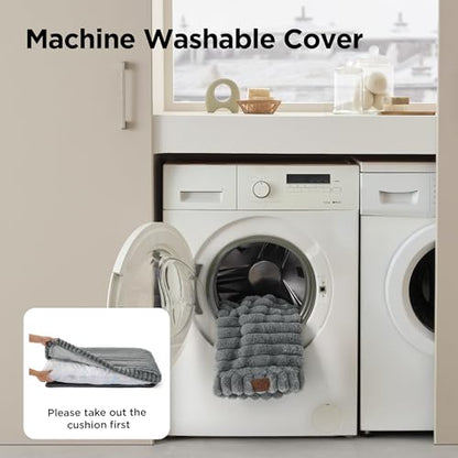 ComfyFleece™ Fluffy Balanced Support Large Dog Bed for Crate,35x22