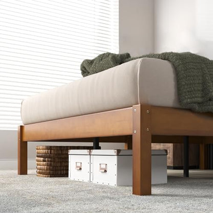 14 Inch Ellie Bamboo Platform Bed Frame, No Box Spring Needed, Full