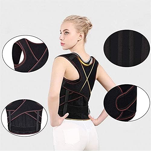 Full Back Posture Corrector for Men & Women, Adjustable Shoulder Lumbar Support Belt Thoracic Kyphosis and Hunchback (Size : Small)