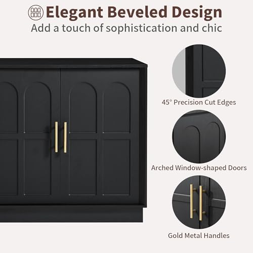 66.5" Sideboard Buffet Cabinet with Storage, Modern Credenza