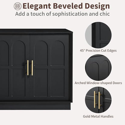 66.5" Sideboard Buffet Cabinet with Storage, Modern Credenza