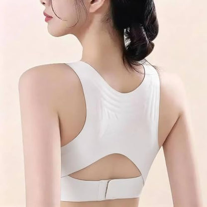 Posture Corrector Bras Women Front Closure Cross Back Wireless Posture Bra