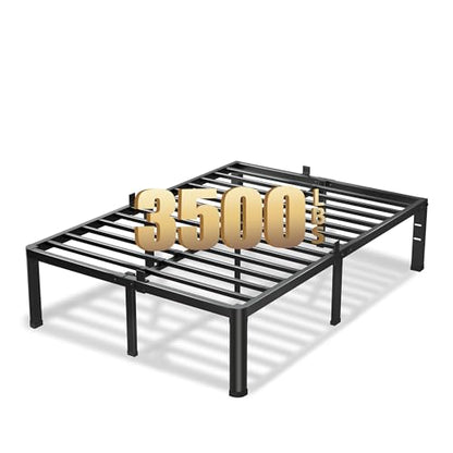 20 Inch Queen Bed Frame with Round Corners No Box Spring Needed