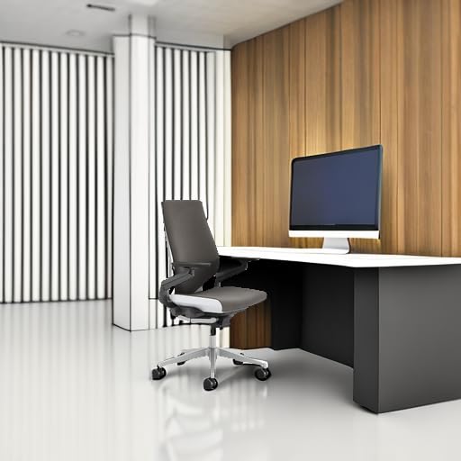 Steelcase Gesture Office Chair, Carpet Floors, Graphite Gray