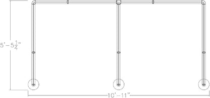 2 Person Workstation Wall Partition | Cubicle Workstations | Privacy Office Divider 2 Work Stations | U Shape Cubicle | Emerald Collection | 5x5x65 H | Slate and Silver