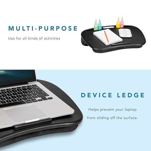 MyDesk Lap Desk – Black, Fits 15.6” Laptops
